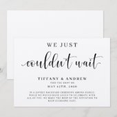 We konden niet wachten op de aankondiging van het  (Voorkant / Achterkant)