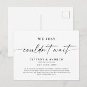 We konden niet wachten op de aankondiging van het  (Voorkant / Achterkant)