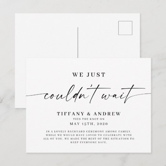 We konden niet wachten op de aankondiging van het  (Voorkant / Achterkant)