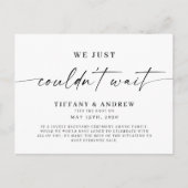 We konden niet wachten op de aankondiging van het  (Voorkant)