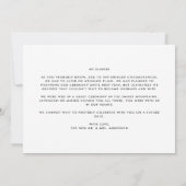 We konden niet wachten op Elopement Aankondiging (Achterkant)