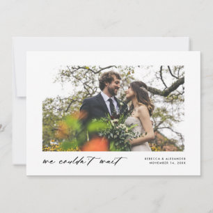 We konden niet wachten op Elopement Aankondiging