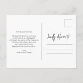 We konden niet wachten op het Briefkaart van de aa (Achterkant)