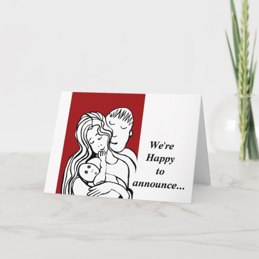 We kondigen de veilige aankomst van aankondiging (Voorkant)