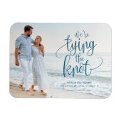 We Kopen De Knoop Huwelijk Save The Date Foto Magneet (Horizontaal)