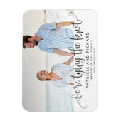 We Kopen De Knoop Trouw Save The Date Foto Magneet (Verticaal)
