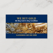 We kopen Gold Pile of Gold Jewelry Background Visitekaartje (Voorkant)