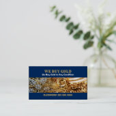 We kopen Gold Pile of Gold Jewelry Background Visitekaartje (Staand voorkant)
