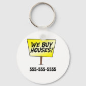 We kopen huizen sleutelhanger (Voorkant)