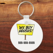 We kopen huizen sleutelhanger (Voorkant)