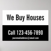 We kopen Sjabloon voor speciale acties voor woning Poster (Voorkant)