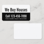 We kopen Sjabloon voor speciale acties voor woning Visitekaartje (Voorkant / Achterkant)