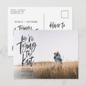 We koppelen de knoop. aankondigingskaart (Voorkant / Achterkant)