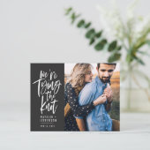 We koppelen de knoop. aankondigingskaart (Staand voorkant)