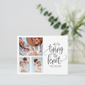 We koppelen de knoop om de datum van eenvoudige fo briefkaart (Staand voorkant)