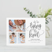 We koppelen de knoop om de datum van eenvoudige fo kaart (Staand voorkant)