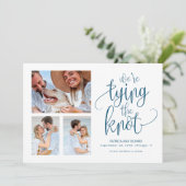 We koppelen de knoop om de datum van eenvoudige fo kaart (Staand voorkant)