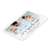 We koppelen de knoop om de foto van Datum 2 op te  Magneet (Linkerzijde)