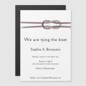 We koppelen de knoop - reserve de datum (Voorkant / Achterkant)