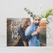 We koppelen de knoop. save the date (Staand voorkant)