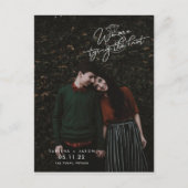 We koppelen de Knot Foto Save the Dates Aankondigingskaart (Voorkant)