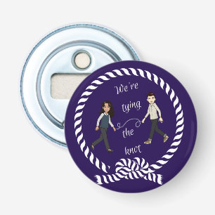 We koppelen de Knot Nautical Colored Anime Button Flesopener