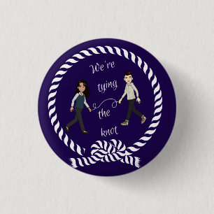 We koppelen de Knot Nautical Colored Anime Ronde Button 3,2 Cm