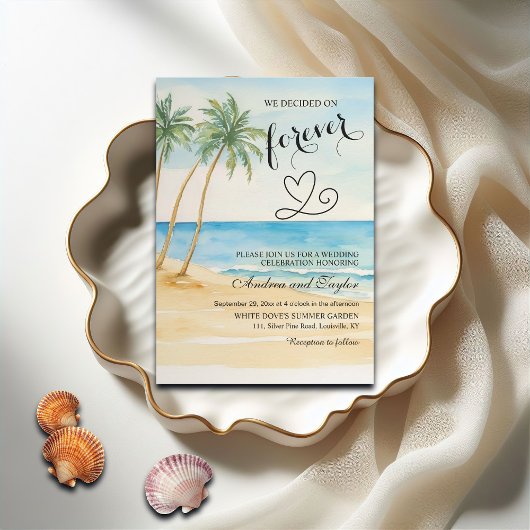 We kozen voor Forever Beach and Palm Trees Kaart