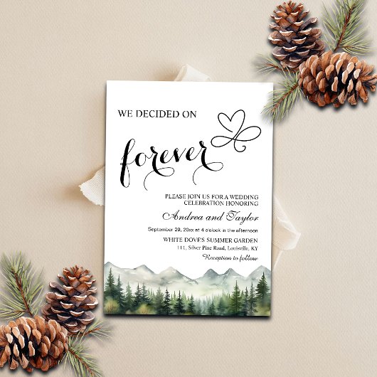 We kozen voor Forever Casual Wedding Kaart