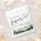 We kozen voor Forever Elegant Bruiloft Bedankzakje (Geknipt)