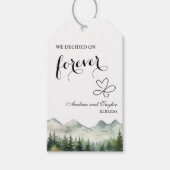 We kozen voor Forever Elegant Bruiloft Cadeaulabel (Voorkant)