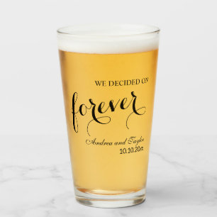 We kozen voor Forever Elegant Bruiloft Glas
