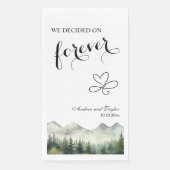 We kozen voor Forever Elegant Bruiloft Servet (Voorkant)