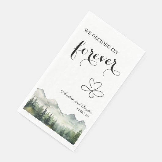 We kozen voor Forever Elegant Bruiloft Servet (Hoek)