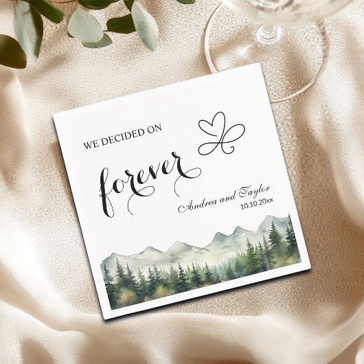 We kozen voor Forever Elegant Bruiloft Servet
