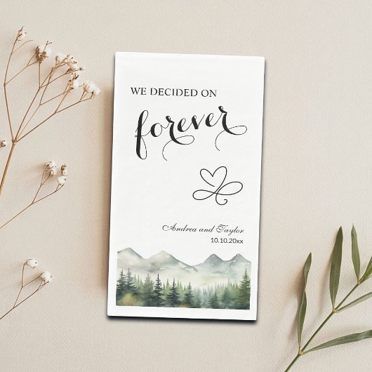 We kozen voor Forever Elegant Bruiloft Servet