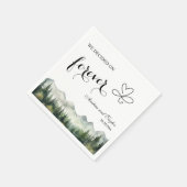 We kozen voor Forever Elegant Bruiloft Servet (Hoek)