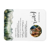 We kozen voor Forever Photo Wedding Invitation Magneet (Horizontaal)