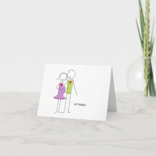 "We Krijgen een Baby" Notitiekaarten, stel Feestdagen Kaart