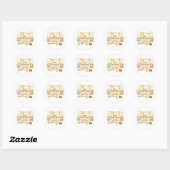 We krijgen een baby ronde sticker (Vel)
