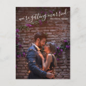 We krijgen een gehuwd fotohuwelijk om de datum op aankondigingskaart (Voorkant)