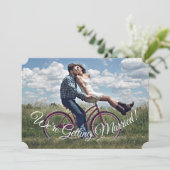 We krijgen een gehuwde foto om de datum Kaart op t (Staand voorkant)