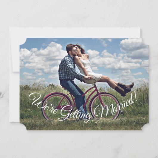 We krijgen een gehuwde foto om de datum Kaart op t (Voorkant)