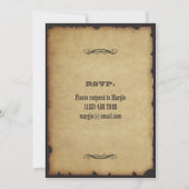 We krijgen een huwelijksuitnodiging kaart (Achterkant)