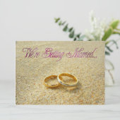 We krijgen een huwelijksuitnodiging kaart (Staand voorkant)