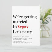We krijgen een huwelijkswedstrijd in Vegas Kaart (Staand voorkant)