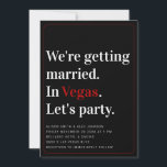 We krijgen een huwelijkswedstrijd in Vegas Kaart<br><div class="desc">Moderne typografie Vegas vibes Deze eenvoudige uitnodiging laat uw gasten weten wat ze kunnen verwachten: Bruiloft, Feesten, Vegas. Wie zou er niet willen zijn?! Het basiskleurenpalet van zwart, wit en rood is een eerbetoon aan een pak speelkaarten. We houden van deze uitnodigingslay-out voor elke moderne gelegenheid: verjaardagen, douches, vrijgezellen /...</div>
