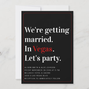 We krijgen een huwelijkswedstrijd in Vegas Kaart