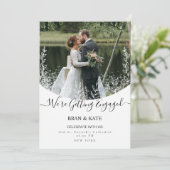 We krijgen een minimalistische Floral foto Kaart (Staand voorkant)