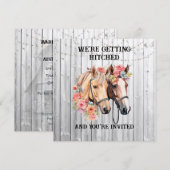 We krijgen een Westerne bruiloft Kaart (Voorkant / Achterkant)